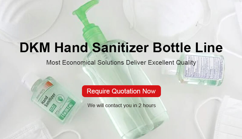 DKM Hand Sanitizer Bottle Line