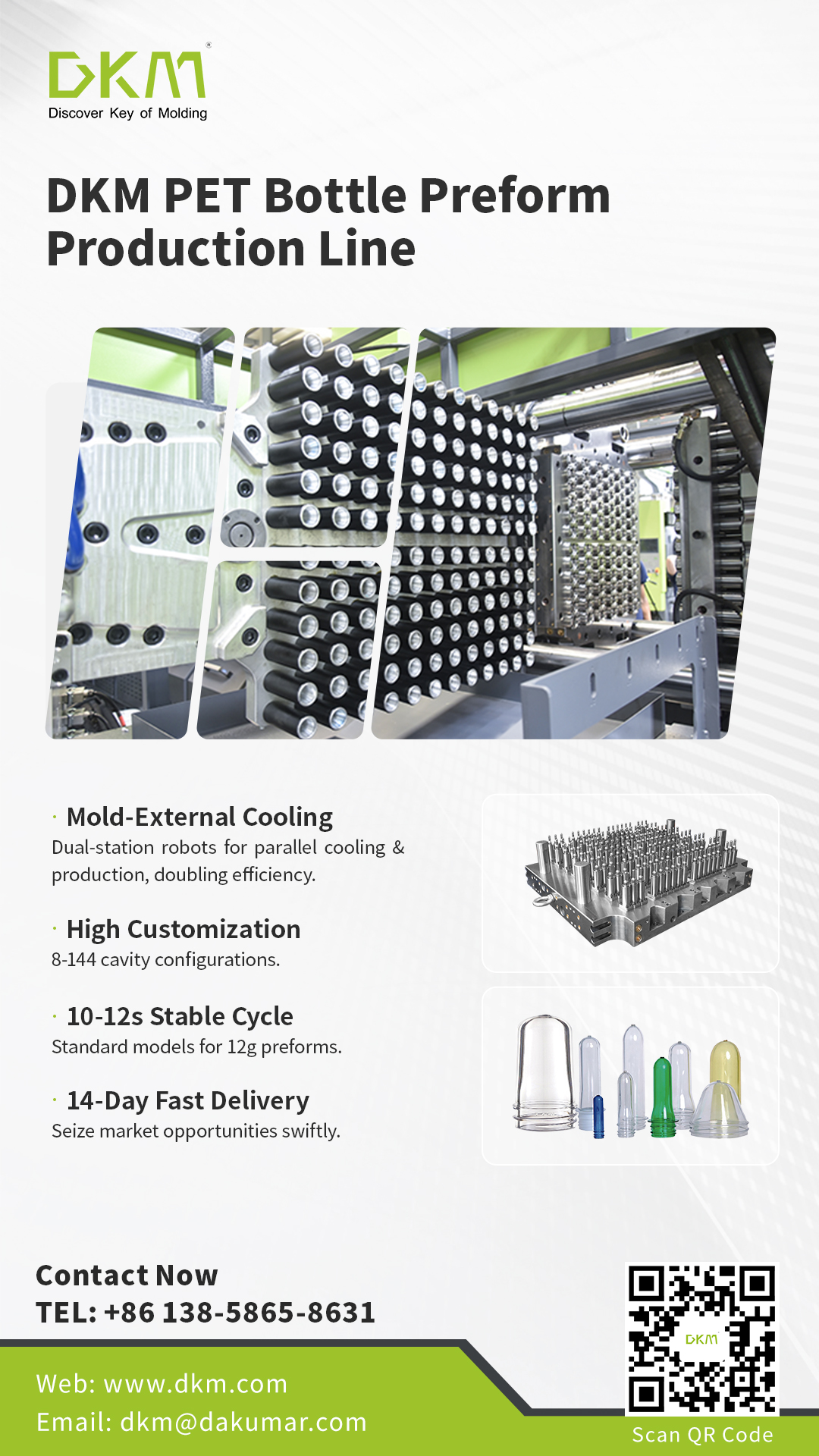 DKM PET Bottle Preform Production Line