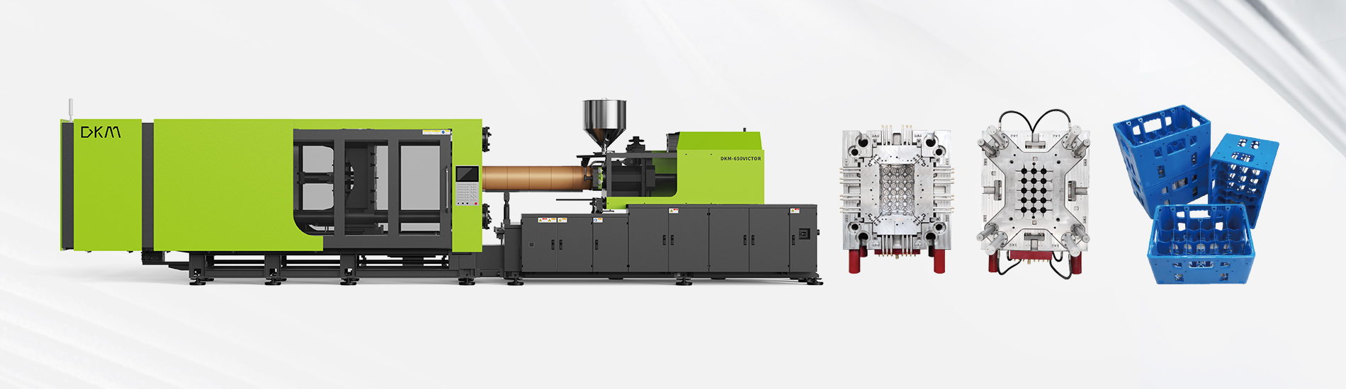 Beverage and beer crate molding line